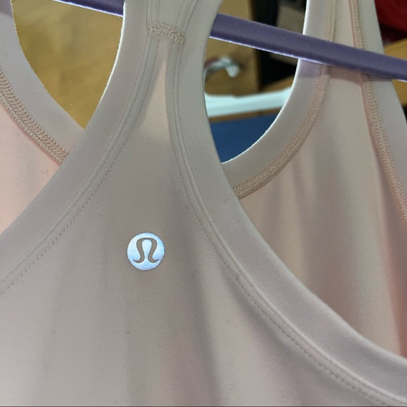 lululemon nulu tank size 6 pale pink - Picture 2 of 2